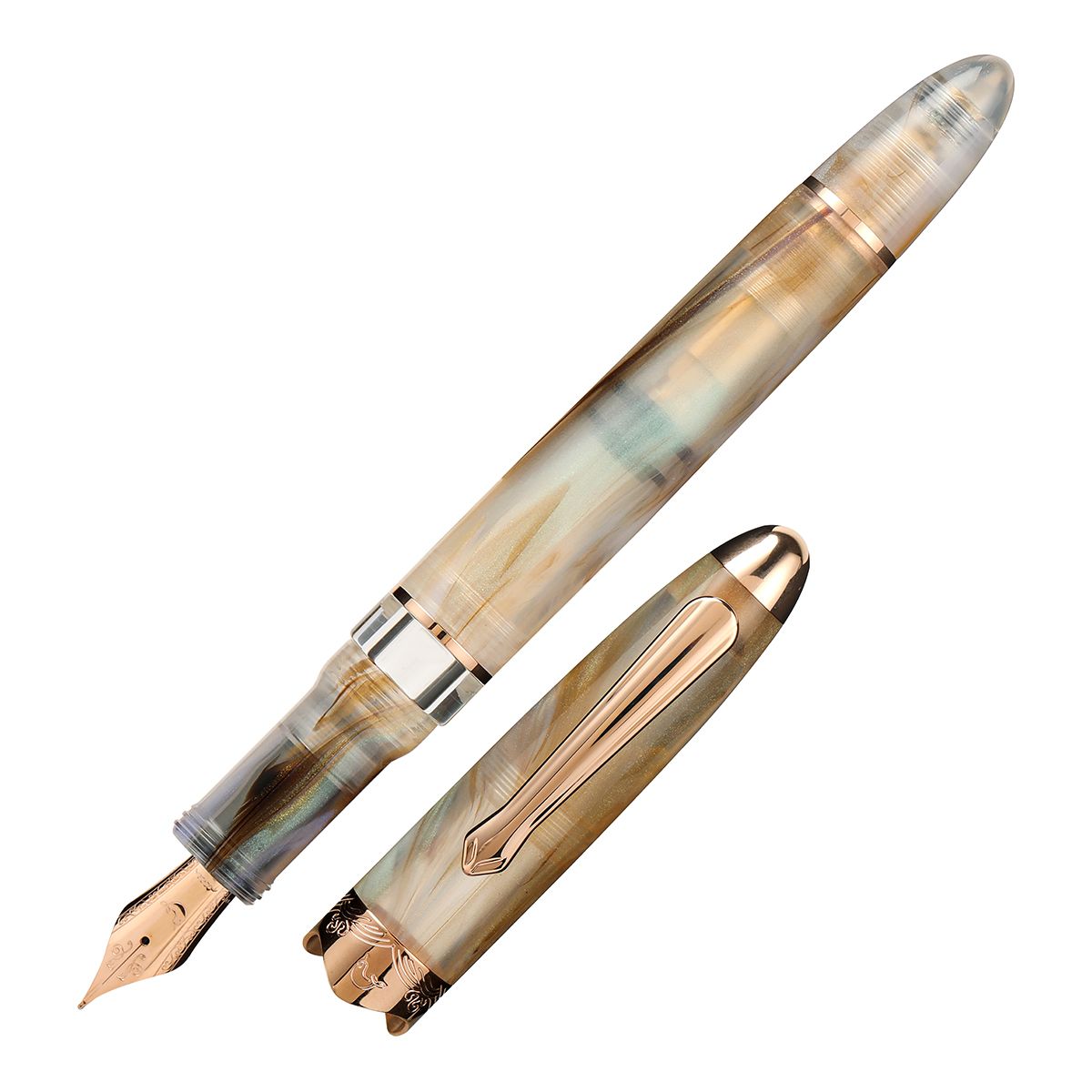Nahvalur Horizon Pearl Fountain Pen, Nib Size: Extra Fine
