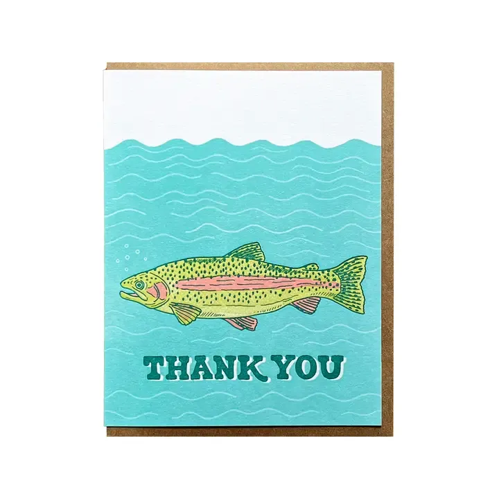 Trout Thank You Card