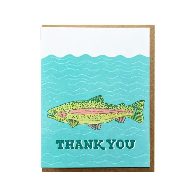 Trout Thank You Card