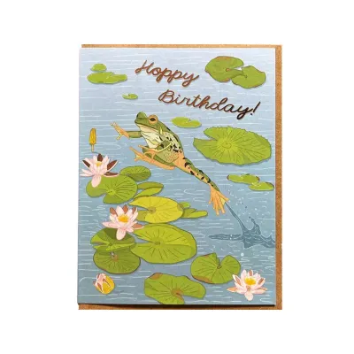 Frog Birthday Card