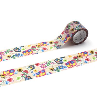 Flower Sticker Collage Washi Tape