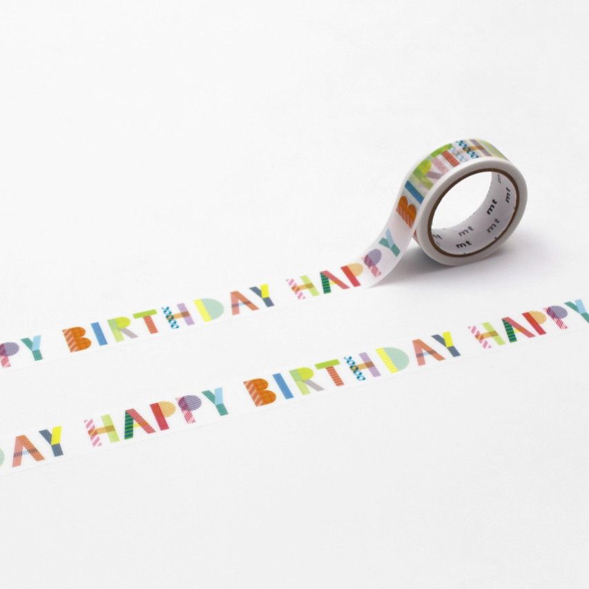 mt Happy Birthday Washi Tape