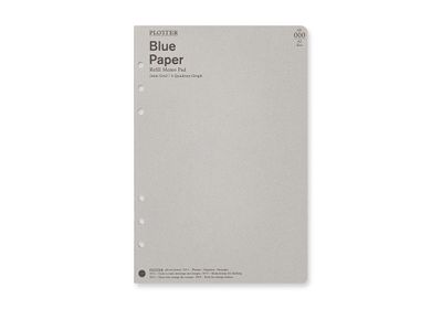 PLOTTER Blue Paper 2mm Grid Quadrant Graph 50 sheets (A5 Size)