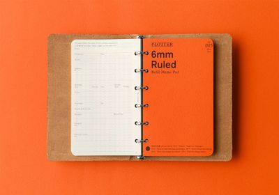 PLOTTER Pueblo Leather 6-Ring Binder PLT5001 (Mini Size)
