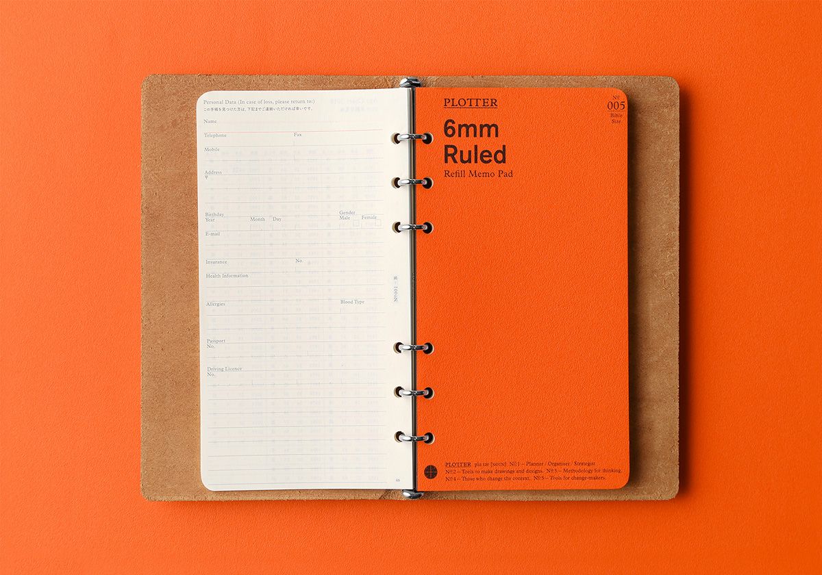 PLOTTER Pueblo Leather 6-Ring Binder PLT5001 (Bible Size)