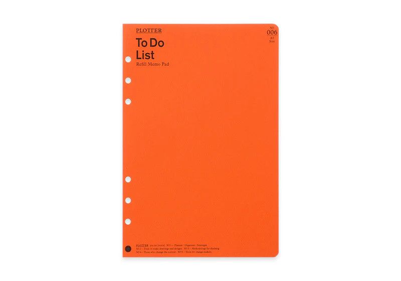 PLOTTER Refill Memo Pad To Do List (A5 Size)
