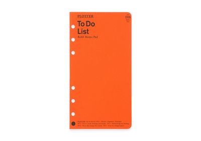 PLOTTER Refill Memo Pad To Do List (Bible Size)