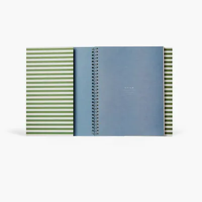 Notem Nela Spiral Notebook, Large - Green