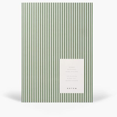 Notem Vita Softcover Notebook, Medium - Green Lines