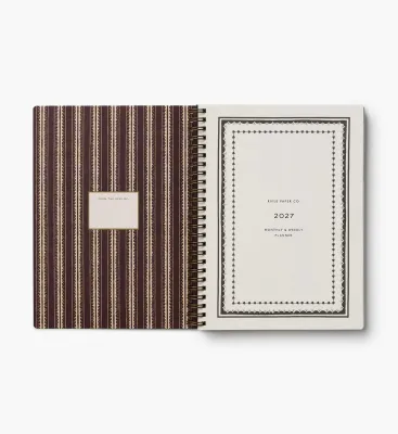 2027 Sage Hydrangea 12-Month Softcover Spiral Planner