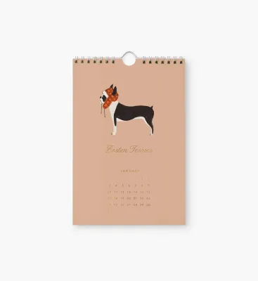 2027 Dog of the Month Kitchen Calendar