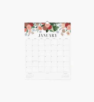2027 Floral Appointment Calendar