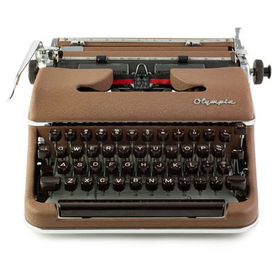 Olympia SM-3 Blue Vintage Typewriter