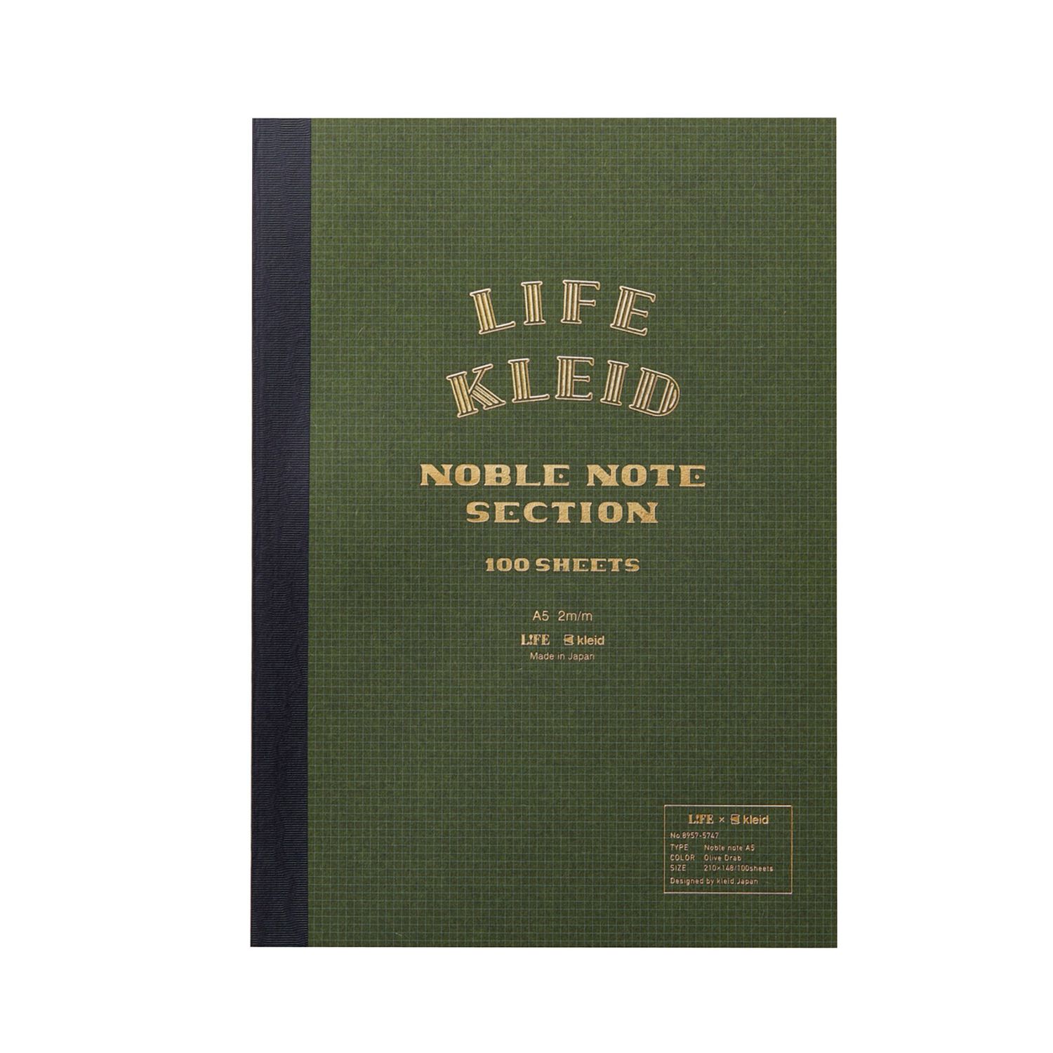 Kleid x Life Noble Note A5