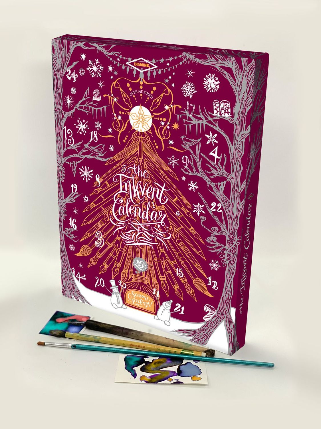 Diamine Burgundy Edition 2026 Inkvent Calendar