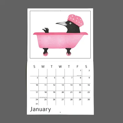 Twelve Grackles for 2027 Calendar
