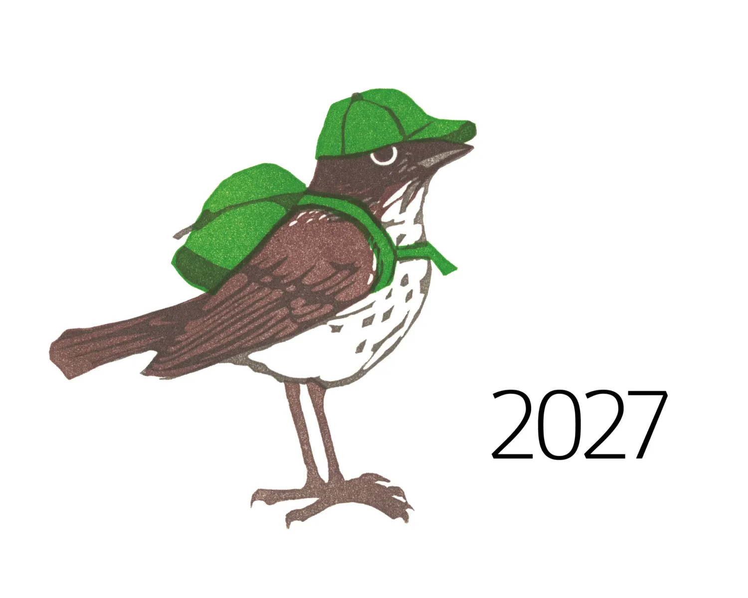 2027 Twelve Birds in the Neighborhood Calendar