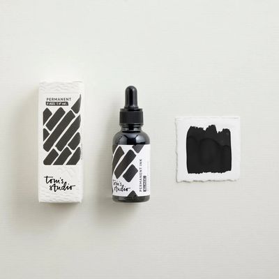 Tom's Studio Permanent Black Bottled Ink (30ml)