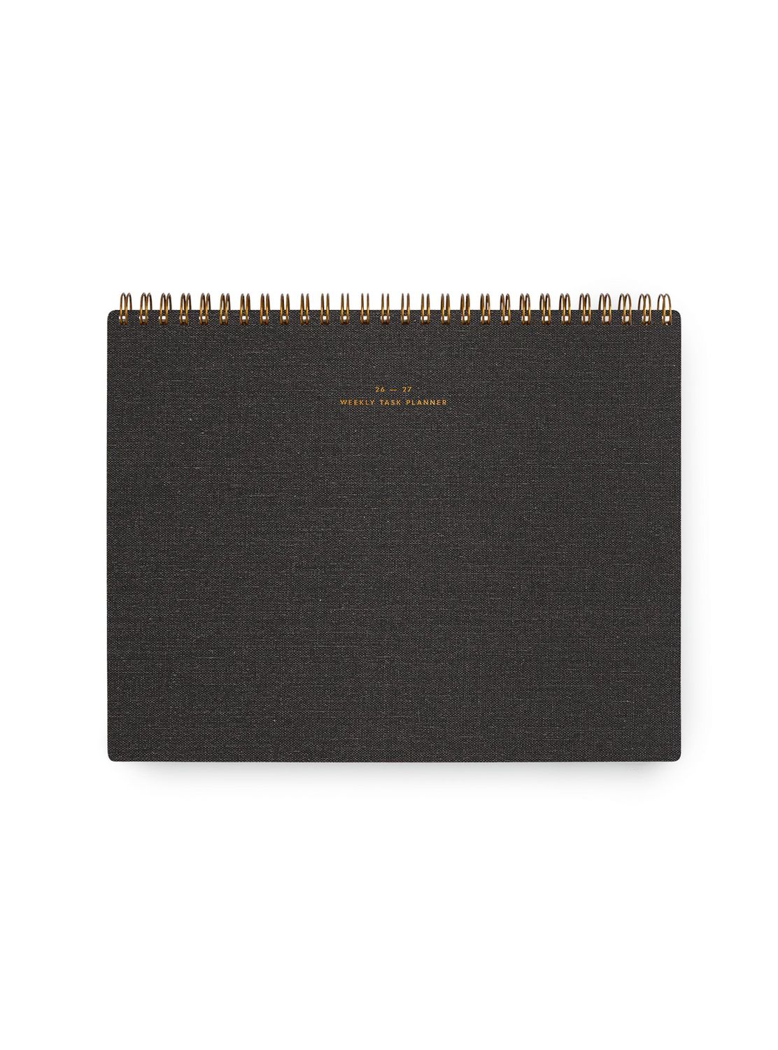 2026-2027 Weekly Task Planner - Charcoal Gray