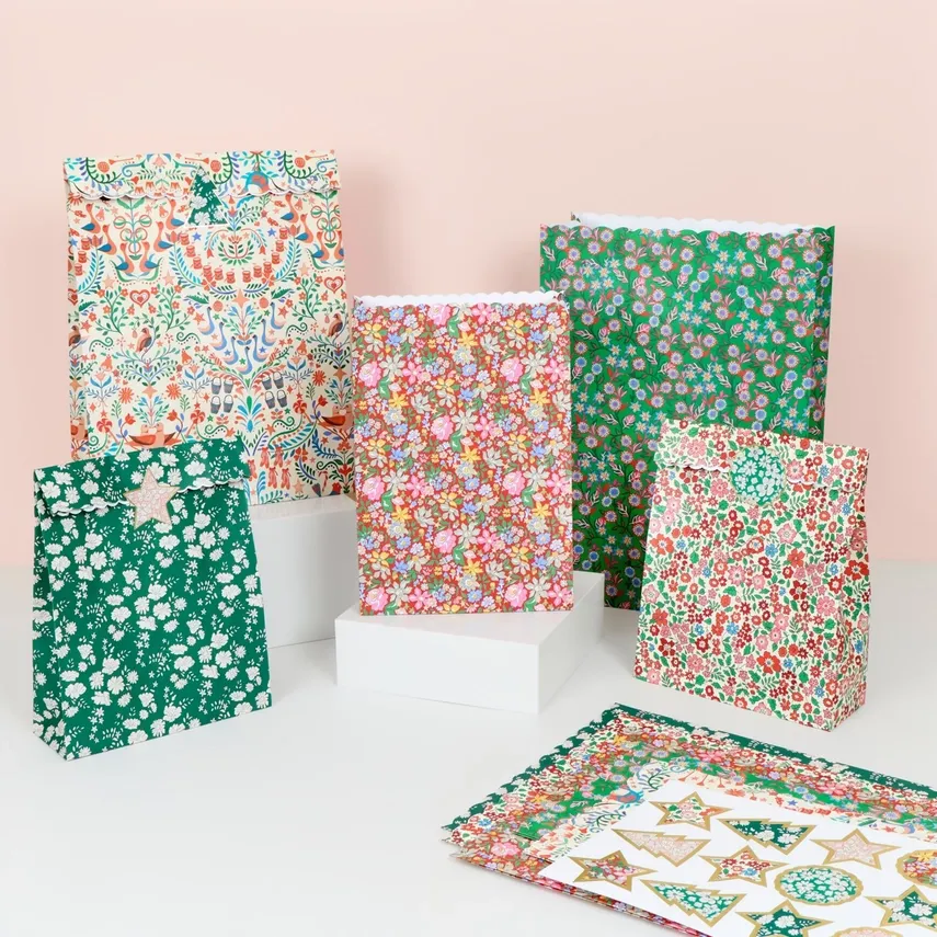 Meri Meri x Liberty Paper Gift Bags (pack of 10)