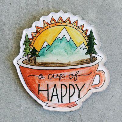 Cup of Happy Magnet
