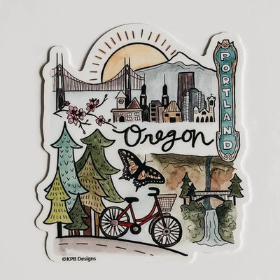 Portland Oregon Vinyl Sticker