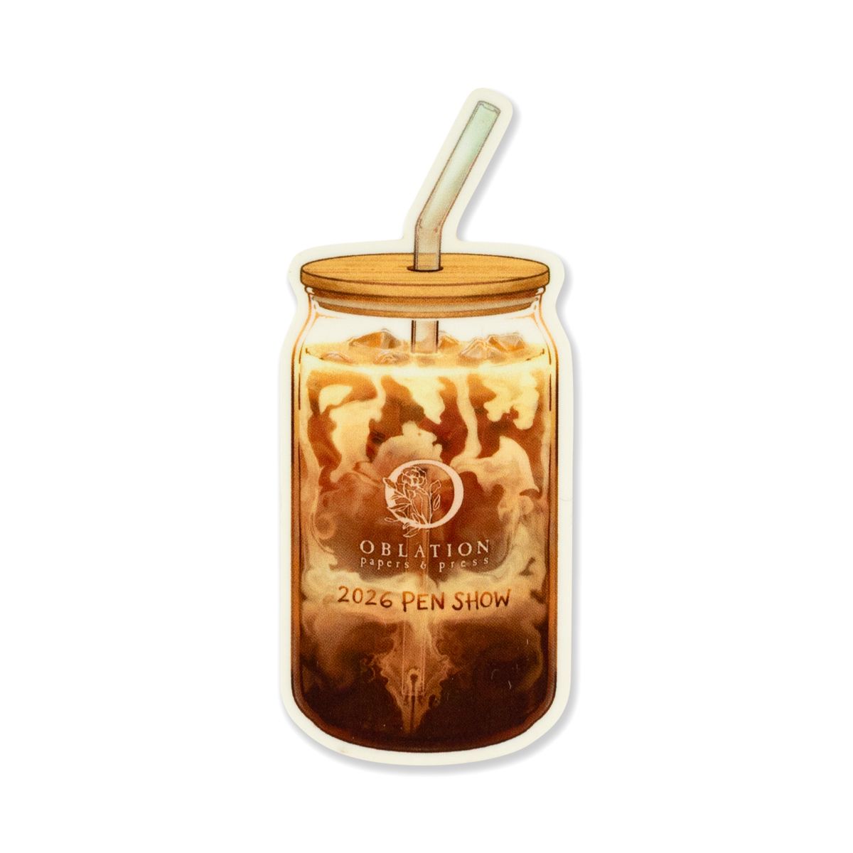 2026 PNW Pen Show Sticker Iced Mocha