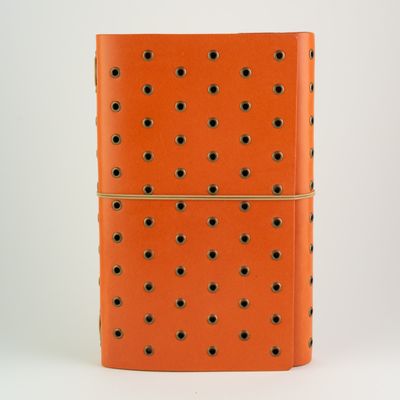 Orange with Bronze Grommets