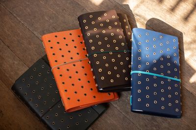 ​Imperfect Concepts Leather Journal A5 Dancer Trifold with Grommets