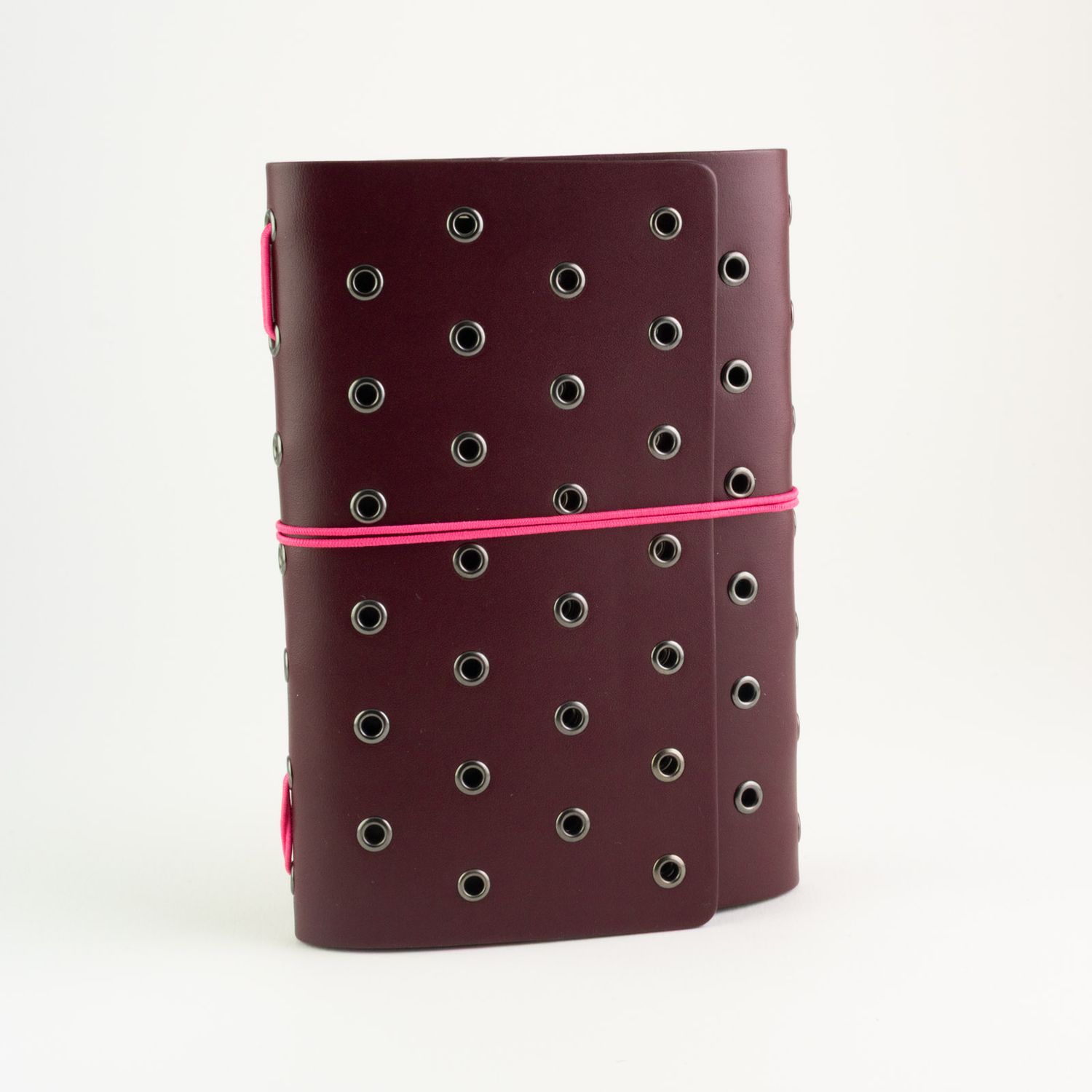 Maroon with Gunmetal Grommets