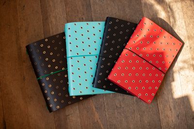 Imperfect Concepts Leather Journal A5 Thatcher Bifold with Grommets