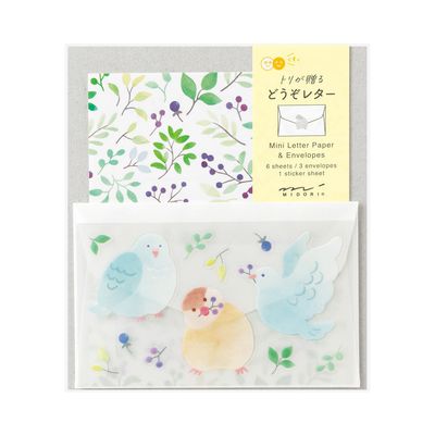 Mini Letter Paper &amp; Envelopes w/Stickers - Bird