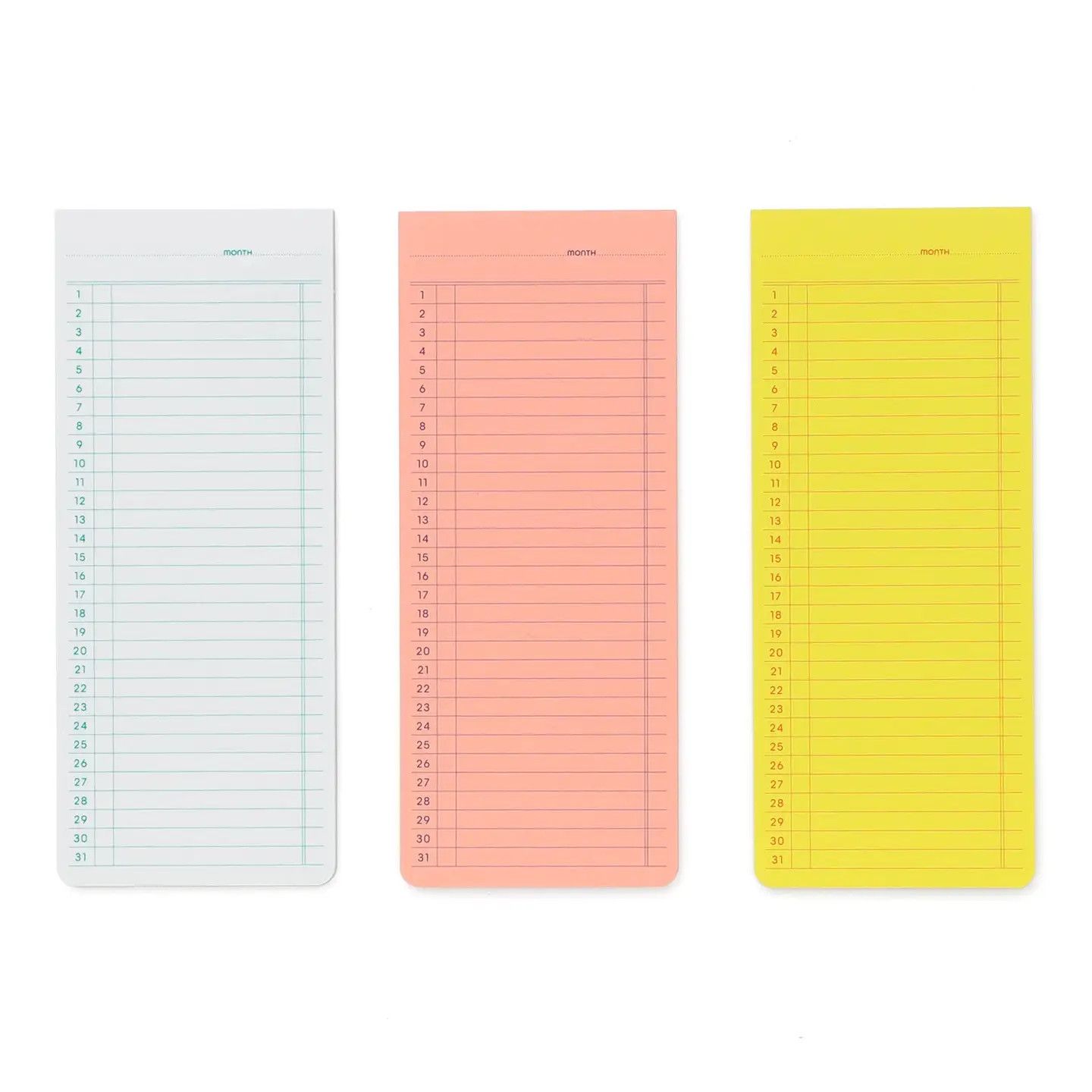 Penco Sticky Memo Pad - Monthly