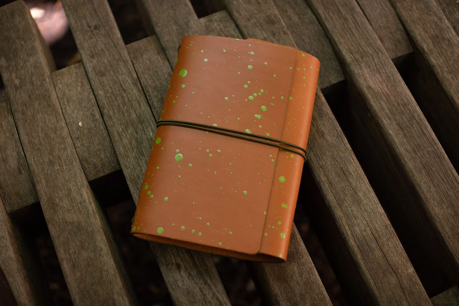 Imperfect Concepts Stationery Fest 2026 Limited Edition Journal Cover Jasper A6 Trifold Cognac Painted &amp; Contrast Edge