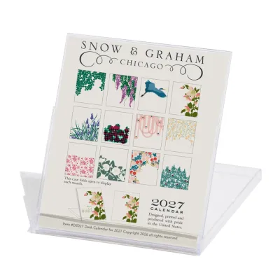 Snow &amp; Graham Desk Calendar 2027