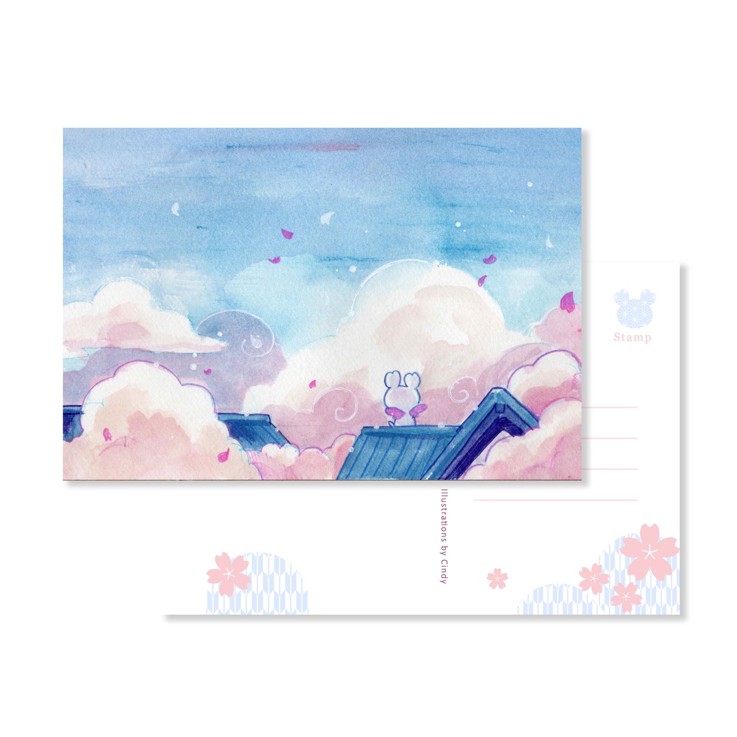 Esterbrook Sakura Street Postcards (set of 3)