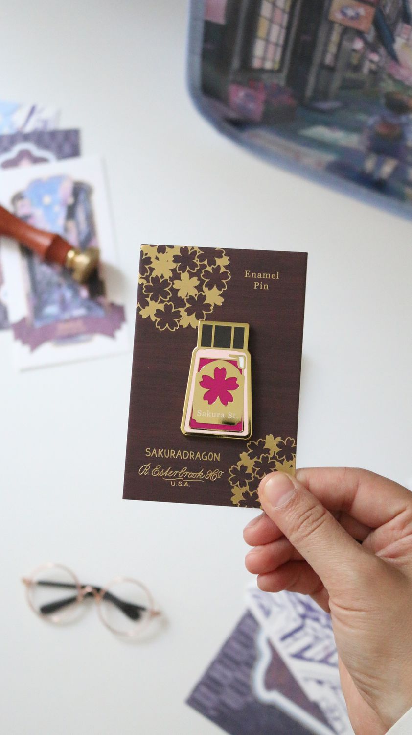 Esterbrook Sakura Street Ink Lapel Pin