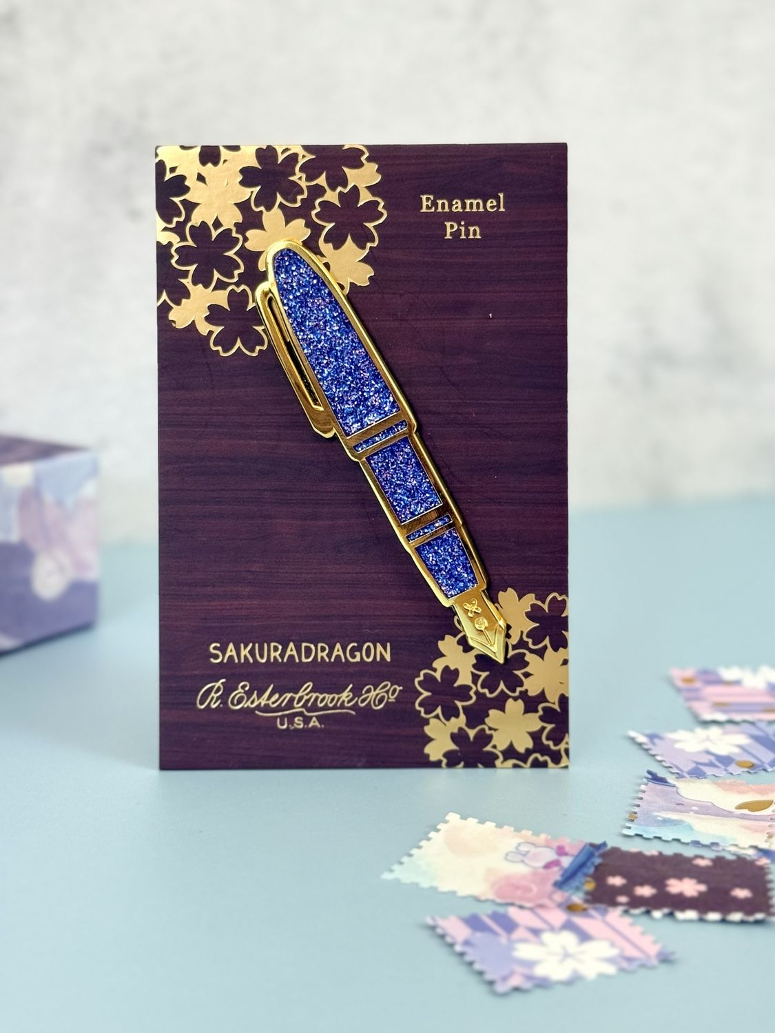 Esterbrook Sakura Street Pen Lapel Pin