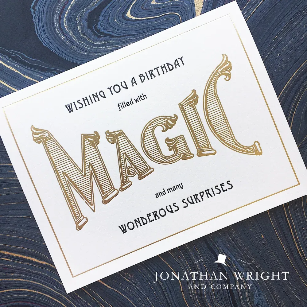 Birthday Magic Letterpress Card