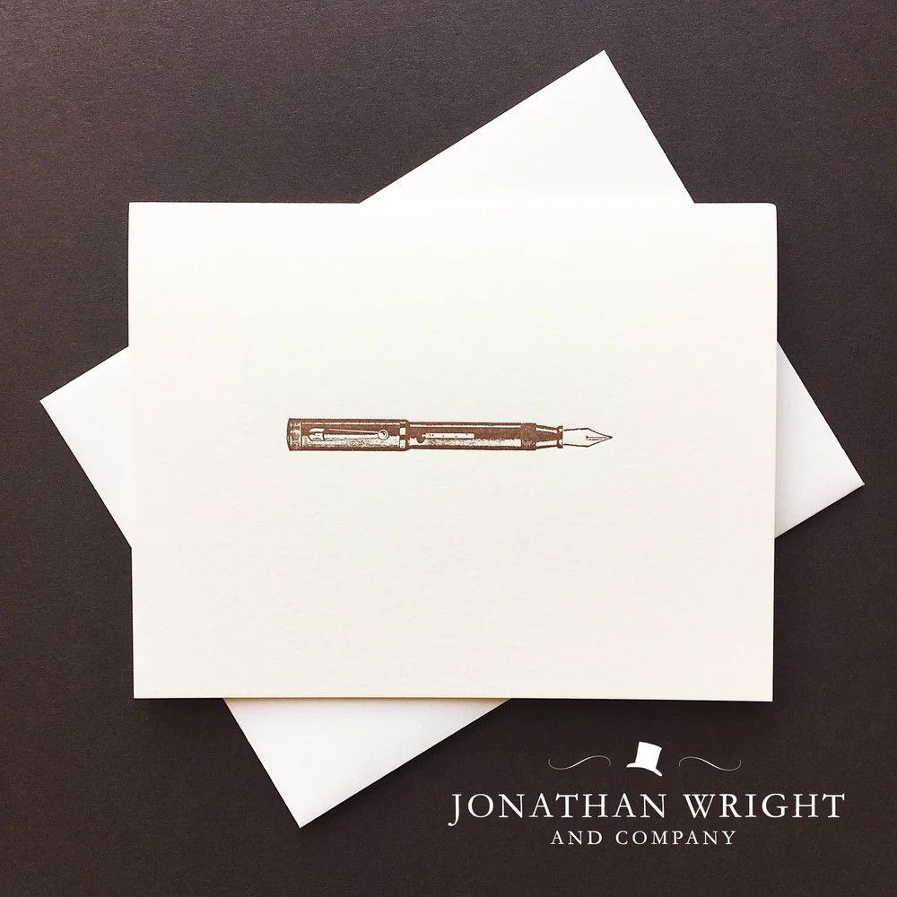 Fountain Pen Letterpress Cards (Box of 6)
