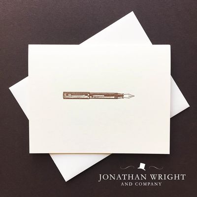 Fountain Pen Letterpress Cards (Box of 6)