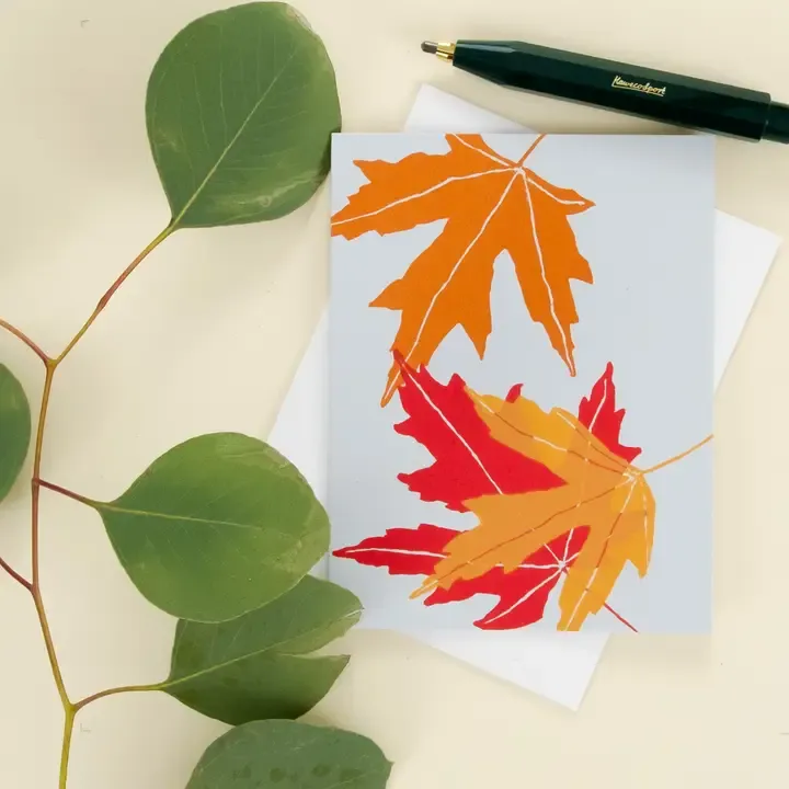 Maple Leaves Card