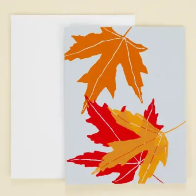 Maple Leaves Card