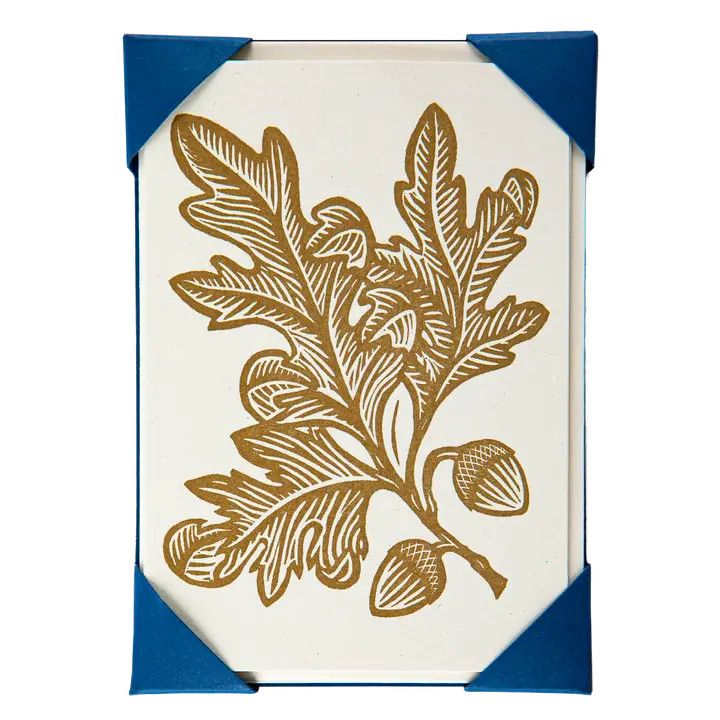 Acorns Letterpress Notelet Box of 5