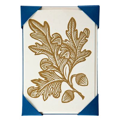 Acorns Letterpress Notelet Box of 5