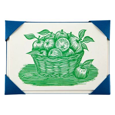 Apple Basket Letterpress Notelet Box of 5
