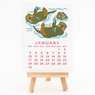 Smudge Ink 2027 Makin' Music Letterpress Desk Calendar