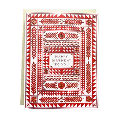 Happy Birthday To You Foil Card