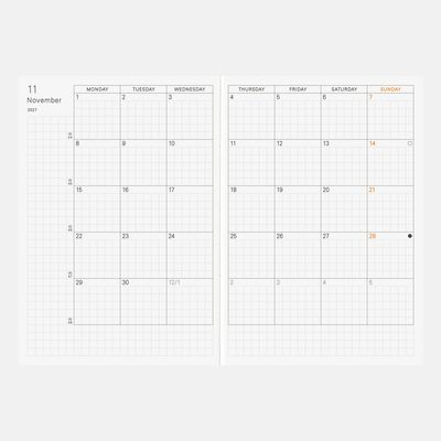 Hobonichi A6 Planner Book [ENG/JAN/MON] 2027