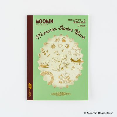 Hobonichi Foil-Stamped Clear Stickers Moomin: Adventure Log
